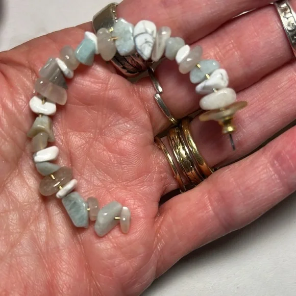 J-Hoop Earrings - Picture 3 of 5